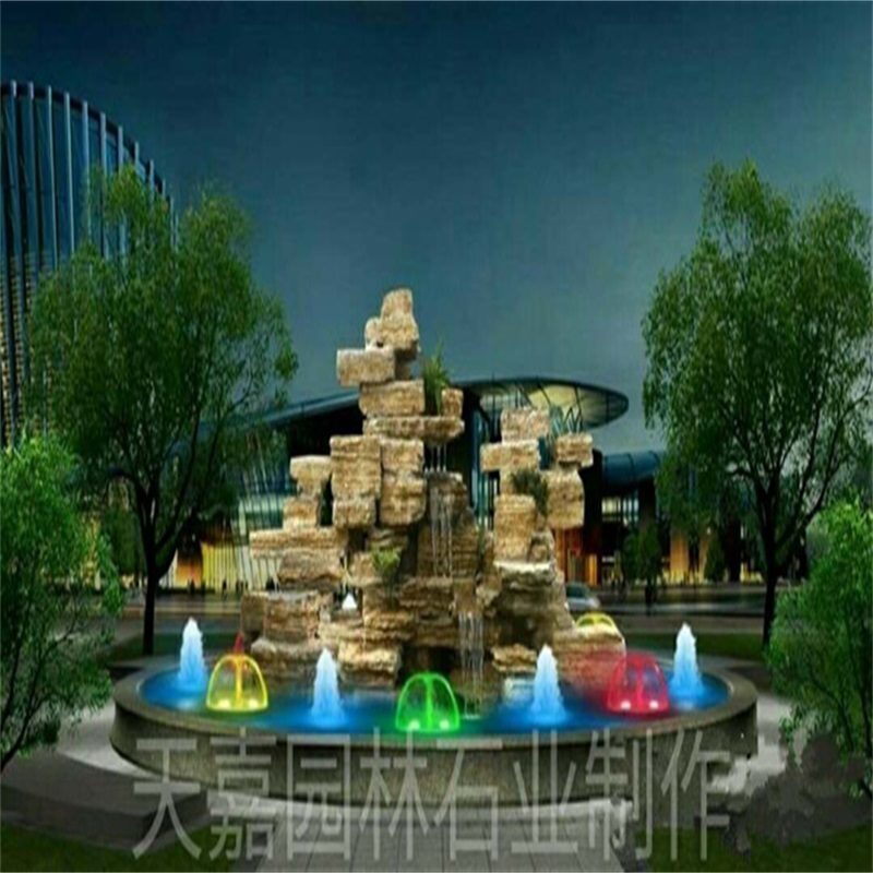 蛟河水幕墙喷泉设计